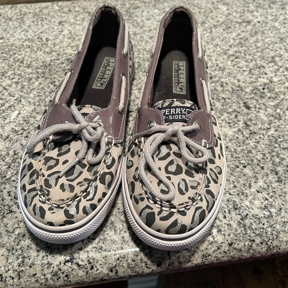 Sperry Women's Leopard Print Loafers - Brown and Black